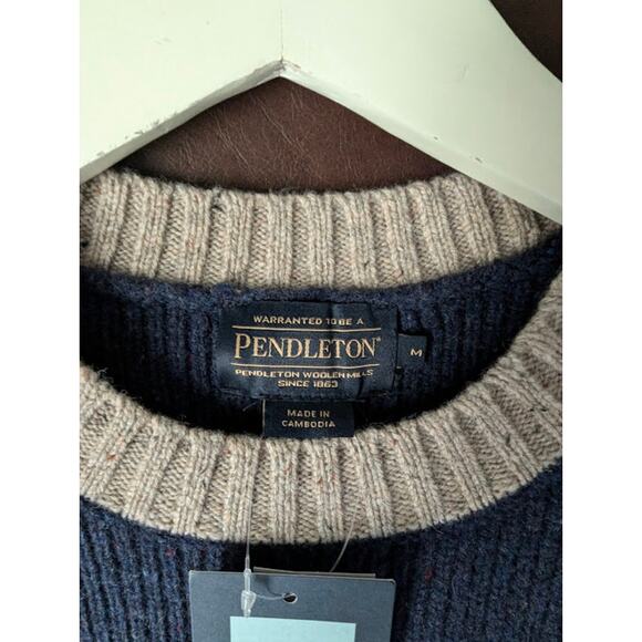 Pendleton Men's Park Stripe Merino Sweater MEDIUM - Picture 3 of 3